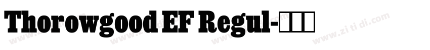 Thorowgood EF Regul字体转换